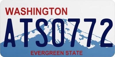 WA license plate ATS0772