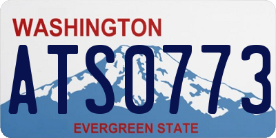WA license plate ATS0773