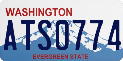 WA license plate ATS0774