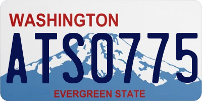 WA license plate ATS0775