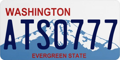 WA license plate ATS0777