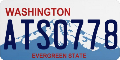 WA license plate ATS0778