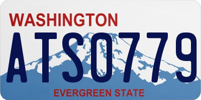 WA license plate ATS0779