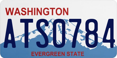WA license plate ATS0784