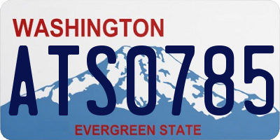 WA license plate ATS0785
