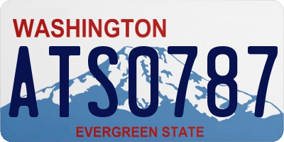 WA license plate ATS0787