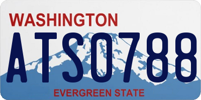 WA license plate ATS0788