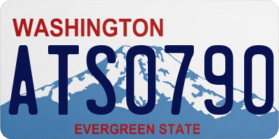 WA license plate ATS0790