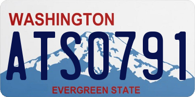 WA license plate ATS0791