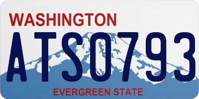 WA license plate ATS0793