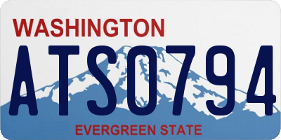 WA license plate ATS0794
