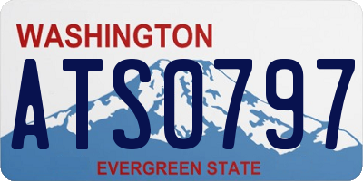 WA license plate ATS0797