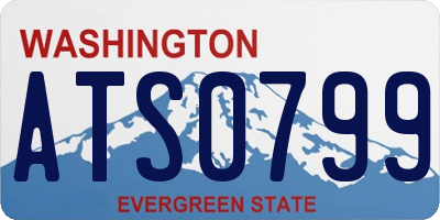 WA license plate ATS0799