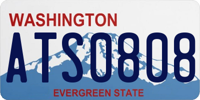 WA license plate ATS0808