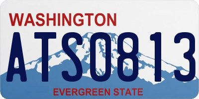 WA license plate ATS0813