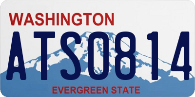 WA license plate ATS0814