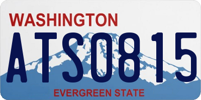 WA license plate ATS0815
