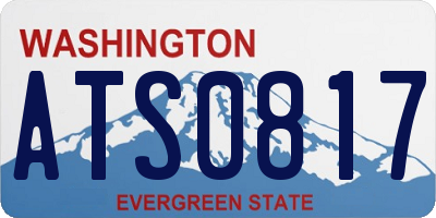 WA license plate ATS0817