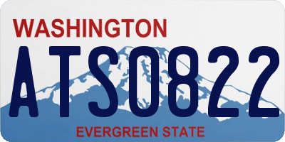 WA license plate ATS0822