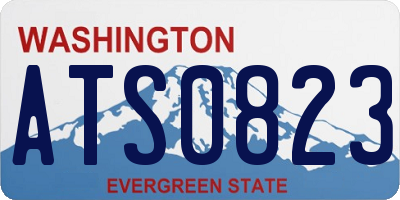 WA license plate ATS0823