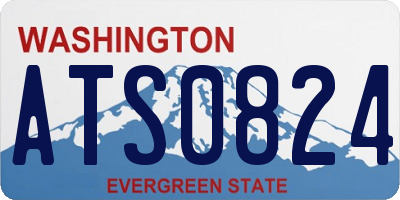 WA license plate ATS0824