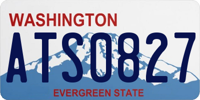 WA license plate ATS0827