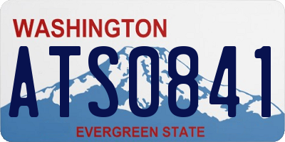 WA license plate ATS0841