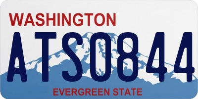 WA license plate ATS0844