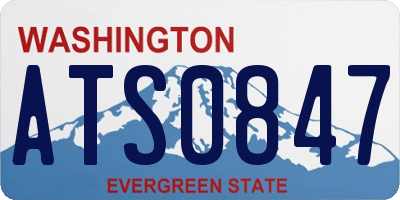 WA license plate ATS0847