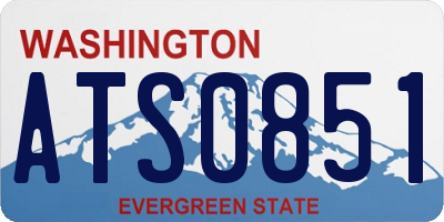 WA license plate ATS0851
