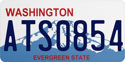 WA license plate ATS0854