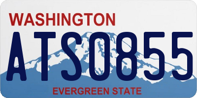 WA license plate ATS0855