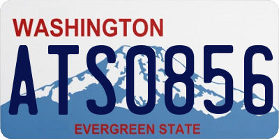 WA license plate ATS0856