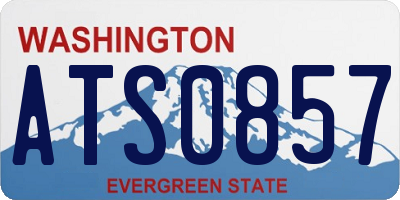 WA license plate ATS0857