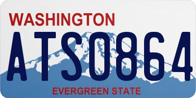 WA license plate ATS0864