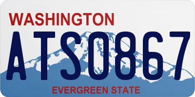 WA license plate ATS0867