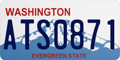 WA license plate ATS0871