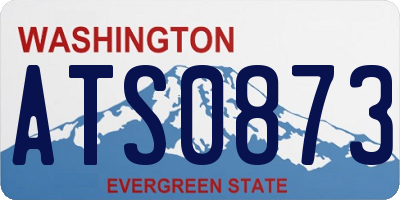 WA license plate ATS0873