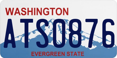 WA license plate ATS0876