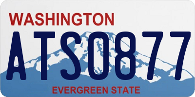 WA license plate ATS0877