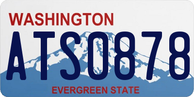 WA license plate ATS0878