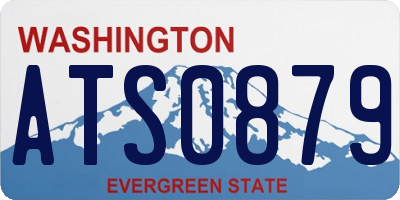 WA license plate ATS0879