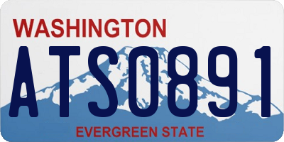 WA license plate ATS0891