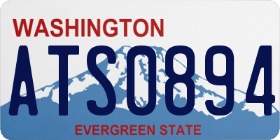 WA license plate ATS0894