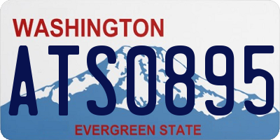 WA license plate ATS0895