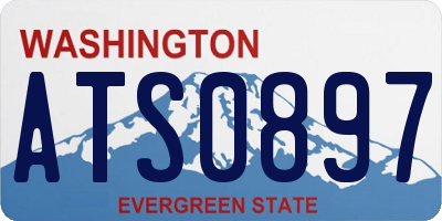 WA license plate ATS0897