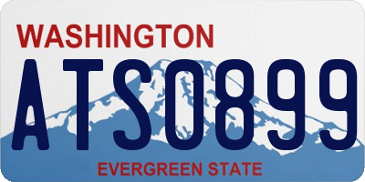 WA license plate ATS0899
