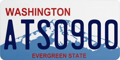WA license plate ATS0900