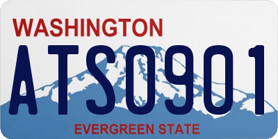 WA license plate ATS0901
