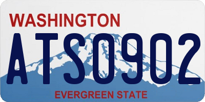WA license plate ATS0902